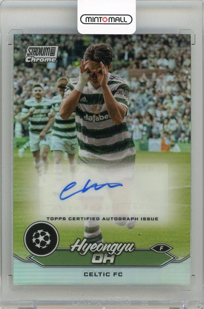 2023-24 TOPPS Stadium Club Chrome UEFA Club Competitions Hyeongyu Oh Chrome Autographs card #CAHO Celtic FC