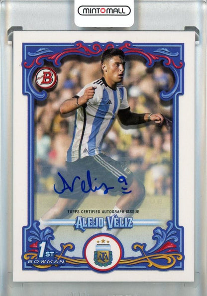 2023 Topps Argentina Fileteado Alejo Veliz Autographs trading card number 36, sealed in original packaging