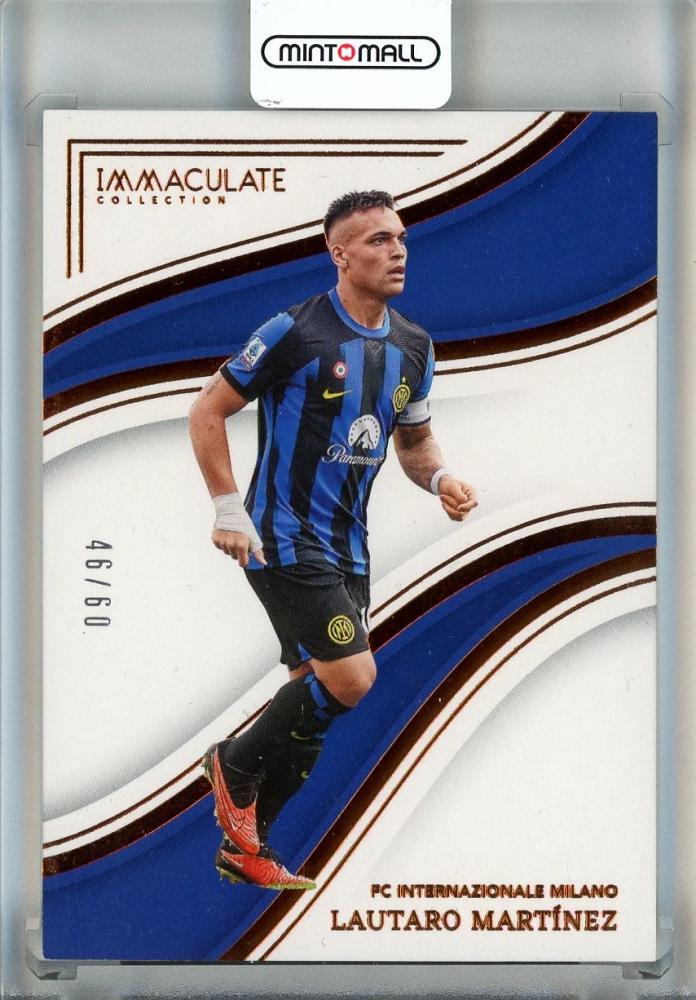 2023-24 Panini Immaculate Collection Lautaro Martinez trading card numbered 6546 of 60 from Inter Milan