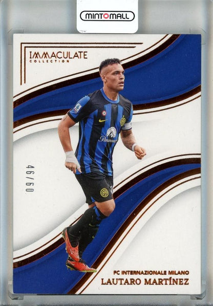 2023-24 Panini Immaculate Collection Lautaro Martinez trading card numbered 6546 of 60 from Inter Milan