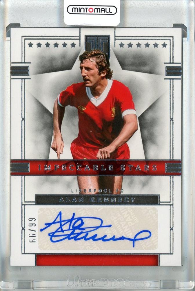 2022-23 Panini Impeccable English Premier League Alan Kennedy autograph trading card Liverpool FC #1866/99