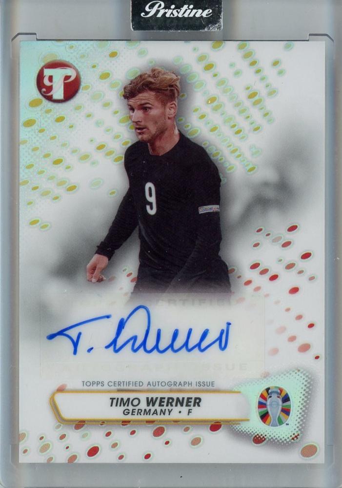 2023 Topps Pristine Road to Euro PSA9 trading card in mint condition
