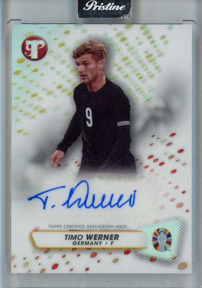 2023 Topps Pristine Road to Euro PSA9 trading card in mint condition