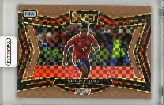2024-25 PANINI SELECT Niko Williams Bronze Checker Prizm trading card serial #22710/75 featuring Spain