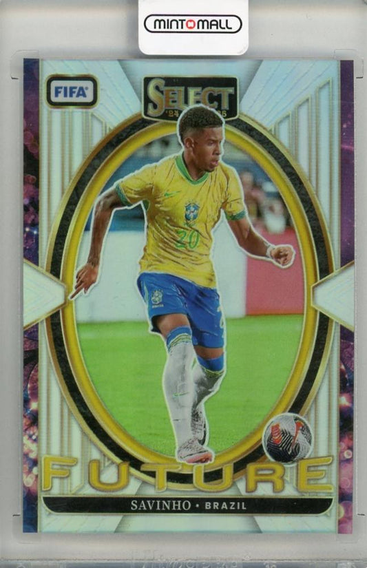 2024-25 PANINI SELECT Savinho Future Silver Prizm trading card #19 from Brazil in used condition