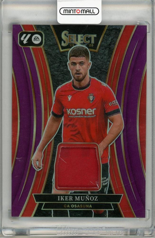 2024-25 PANINI SELECT Iker Munoz patch card #SM-IM21/49 from Osasuna in excellent used condition
