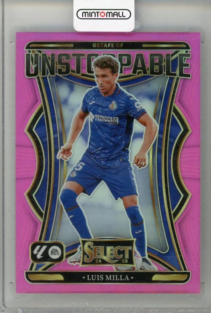 2024-25 PANINI SELECT Luis Milla Unstoppable trading card numbered 19 of 25 from Getafe CF in used condition