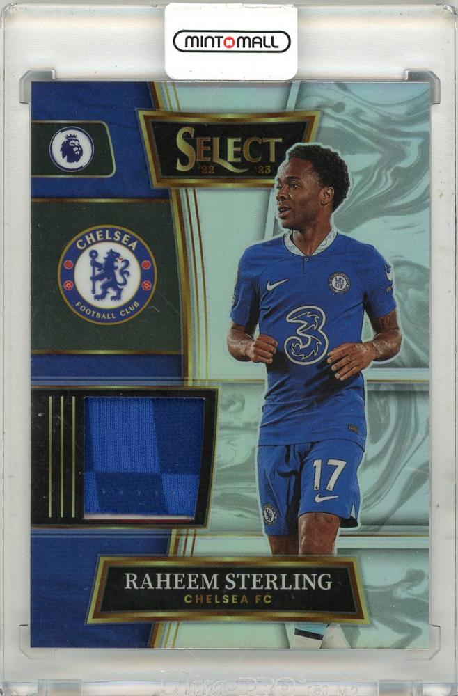 Used 2022-23 Panini Select Premier League Raheem Sterling soccer jersey with player name and number