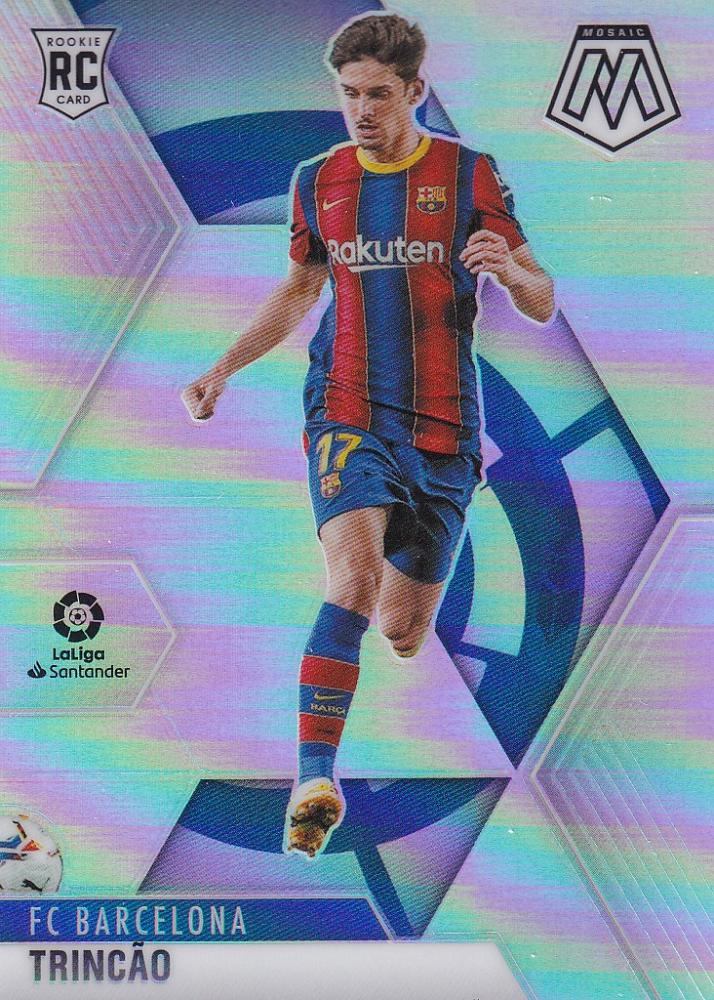 2020-21 Panini Mosaic La Liga FC Barcelona Trincao Base Silver parallel version trading card