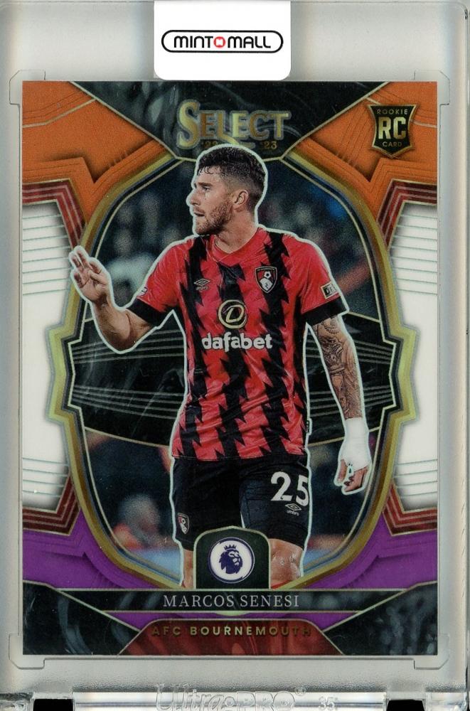 2022-23 Panini Select Premier League Marcos Senesi Rookie Terrace Base Multi Color Prizm card