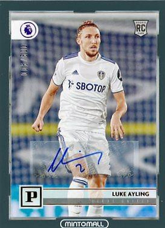 2020-21 Panini Chronicles Luke Ayling Premier League Autographs rookie card numbered 006 out of 500