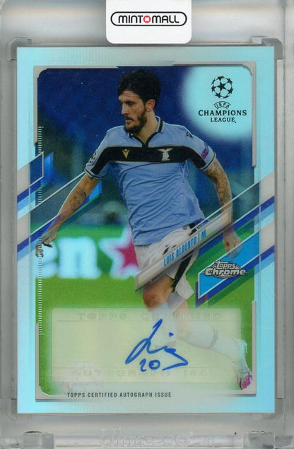2020-21 Topps Chrome UEFA Champions League Luis Alberto autograph card with serial number #CA-LAL