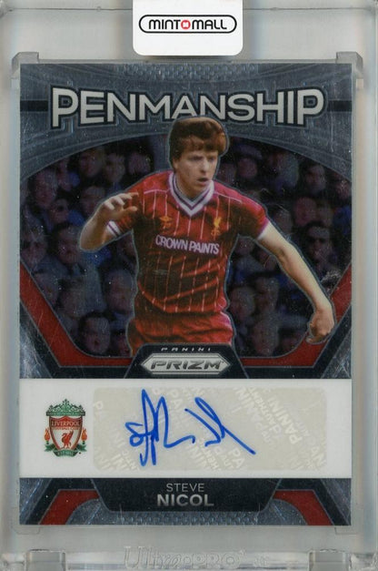 2023-24 Panini Prizm Premier League Steve Nicol Penmanship autograph card #15 Liverpool FC