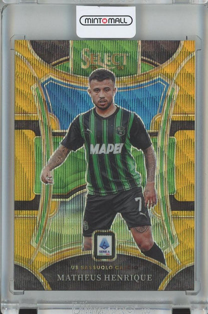 2023-24 PANINI SELECT SERIE A Matheus Henrique soccer trading card base mezzanine gold wave #1776/10 US Sassuolo Calcio