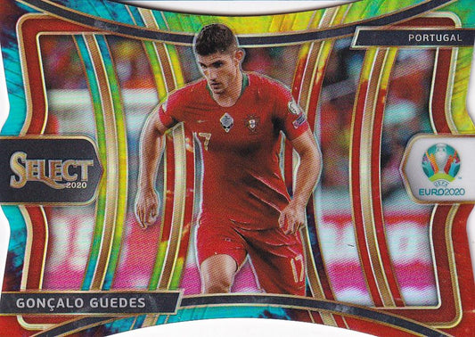 2020 Panini Select UEFA Euro Preview Portugal Goncalo Guedes Base Mezzanine Tie-Dye Parallel edition card 08/25