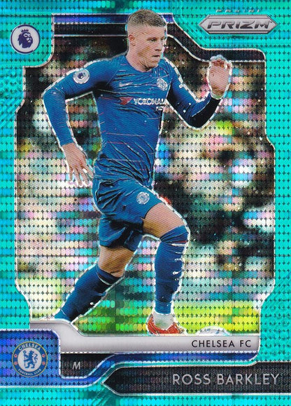 2019-20 Panini Prizm Premier League Breakaway Chelsea FC Ross Barkley Base Teal card serial 17 of 35