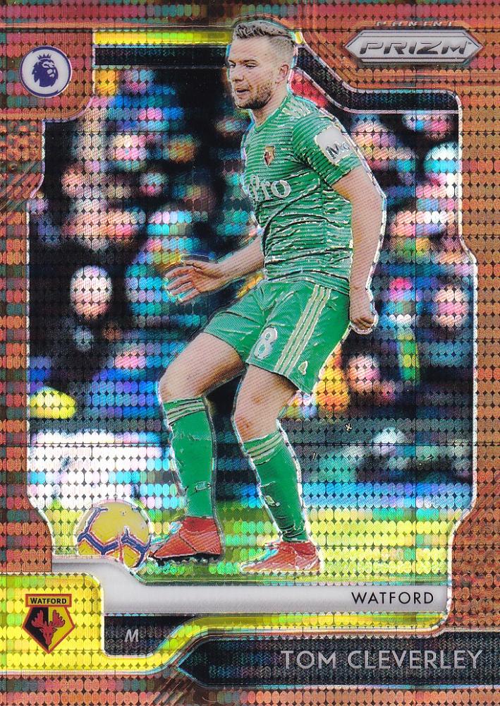 2019-20 Panini Prizm Premier League Tom Cleverley Watford Breakaway Base Bronze parallel trading card
