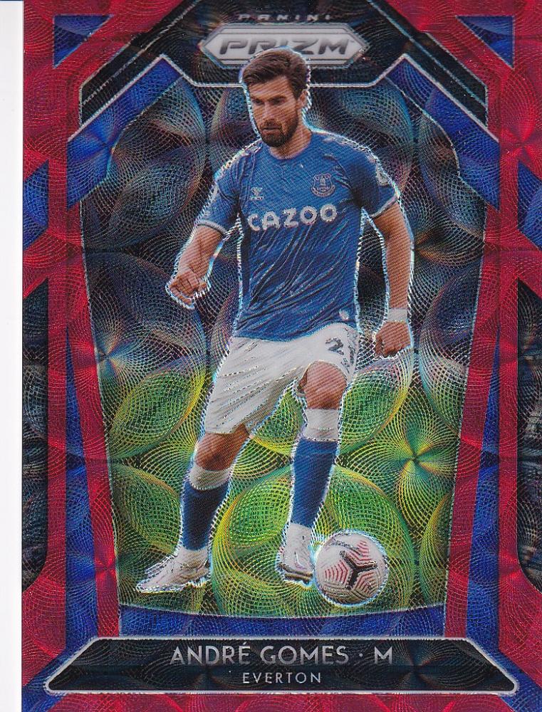 2020-21 Panini Prizm Premier League Choice Everton Andre Gomes Base Red Parallel trading card number 25 out of 29