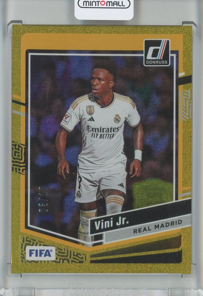 2023-24 DONRUSS SOCCER Vini Jr. Base Gold Real Madrid trading card number 1193 of 10 in used condition