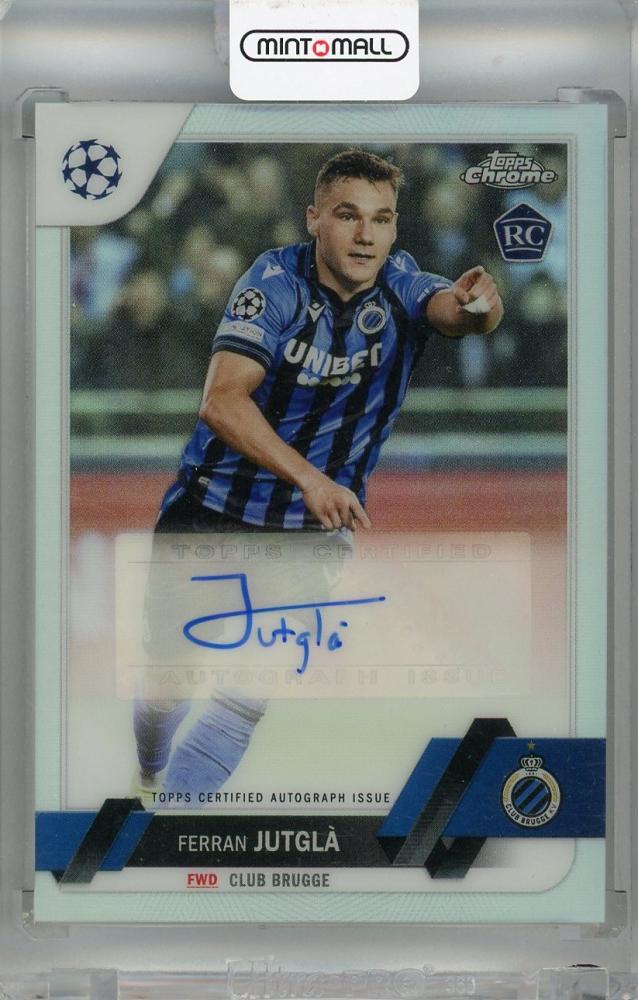2022-23 Topps Chrome UEFA Club Competitions Ferran Jutgla Autographs card #CAFJ Club Brugge
