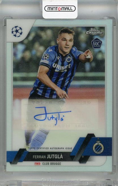 2022-23 Topps Chrome UEFA Club Competitions Ferran Jutgla Autographs card #CAFJ Club Brugge