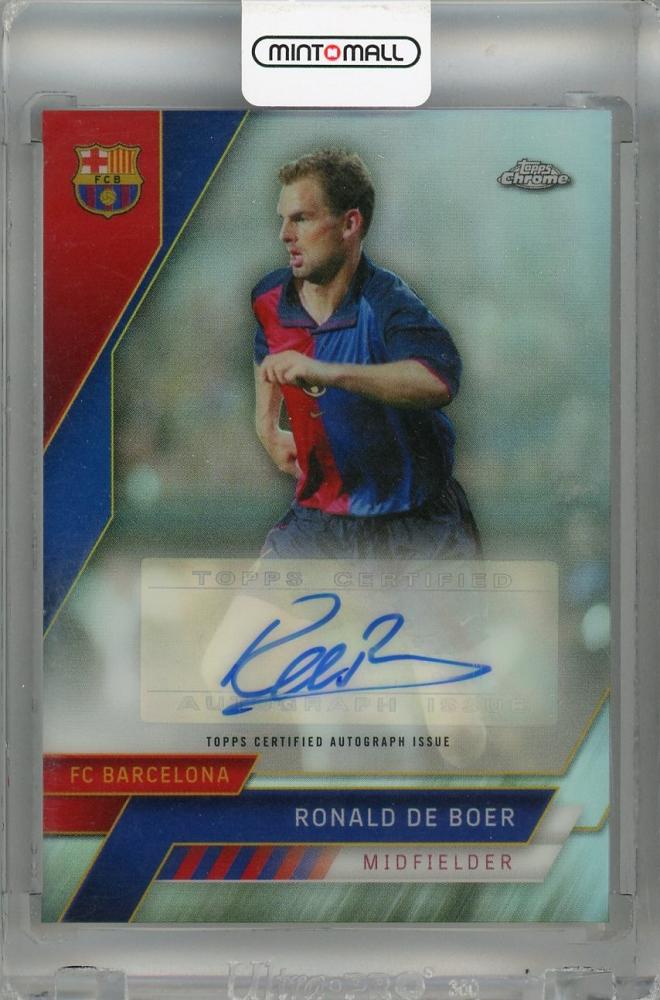 2022-23 FC Barcelona Topps Chrome Ronald De Boer Autographs card serial #AU-RD used condition