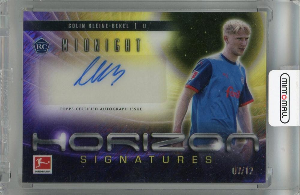 2024-25 Topps Midnight Bundesliga Colin Kleine-Bekel Horizon Signatures card Holstein Kiel #HSCKB07/12