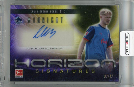 2024-25 Topps Midnight Bundesliga Colin Kleine-Bekel Horizon Signatures card Holstein Kiel #HSCKB07/12