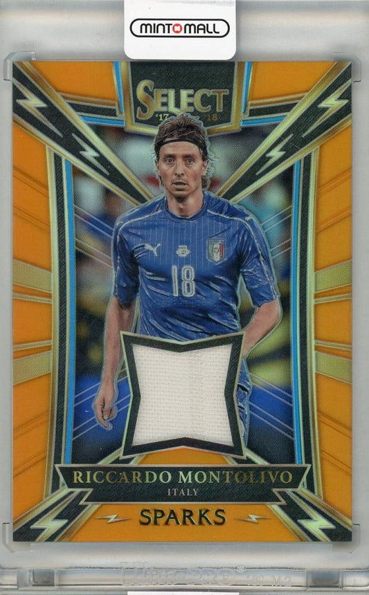 2017-18 PANINI SELECT Riccardo Montolivo patch card numbered SP-RM57/75 from Italy with player image