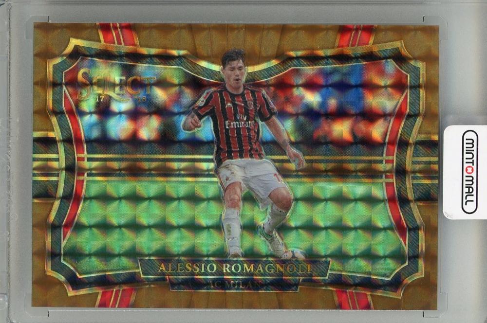 2017-18 PANINI SELECT Alessio Romagnoli #220 Field Level RED trading card numbered 29 of 49 from AC Milan