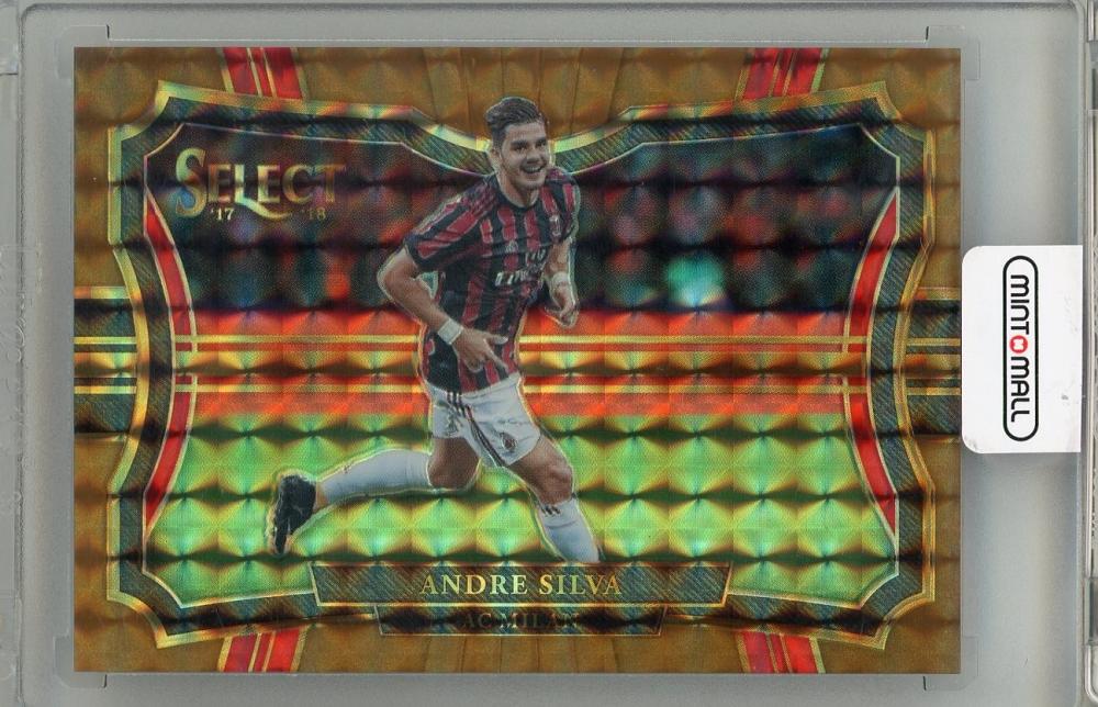 2017-18 PANINI SELECT Andre Silva #236 Field Level RED trading card numbered 35/49 featuring AC Milan