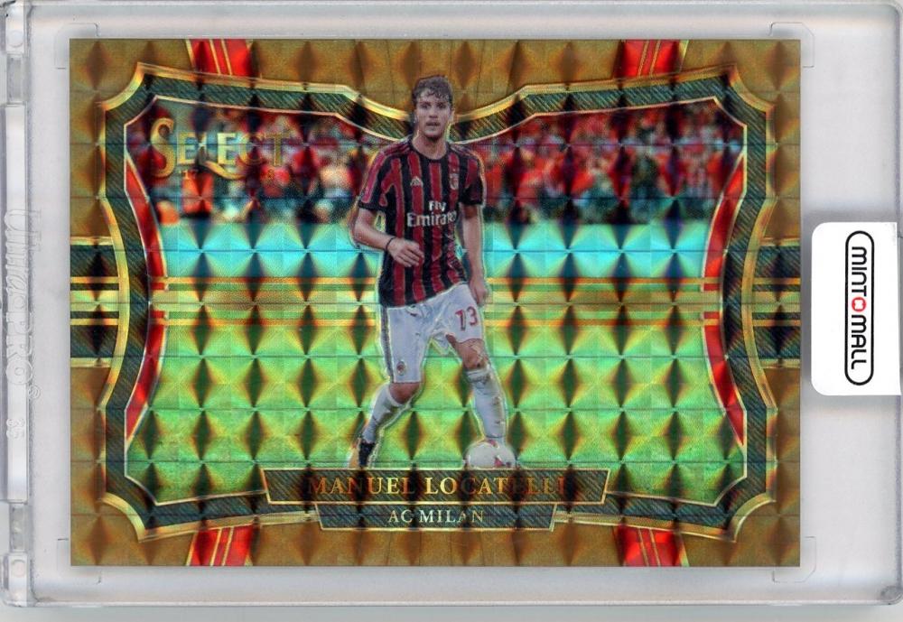 2017-18 PANINI SELECT Manuel Locatelli #216 Field Level RED serial 15 of 49 AC Milan trading card