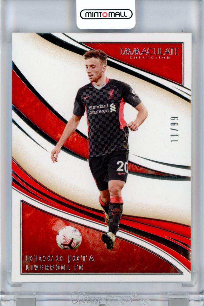2020 Panini Immaculate Collection Diogo Jota trading card numbered #145 with serial 11 of 99