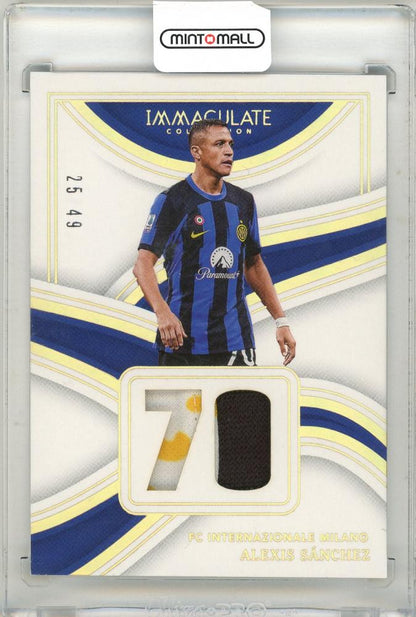 2023-24 Panini-Immaculate Collection Alexis Sanchez soccer jersey serial numbered 25 of 49