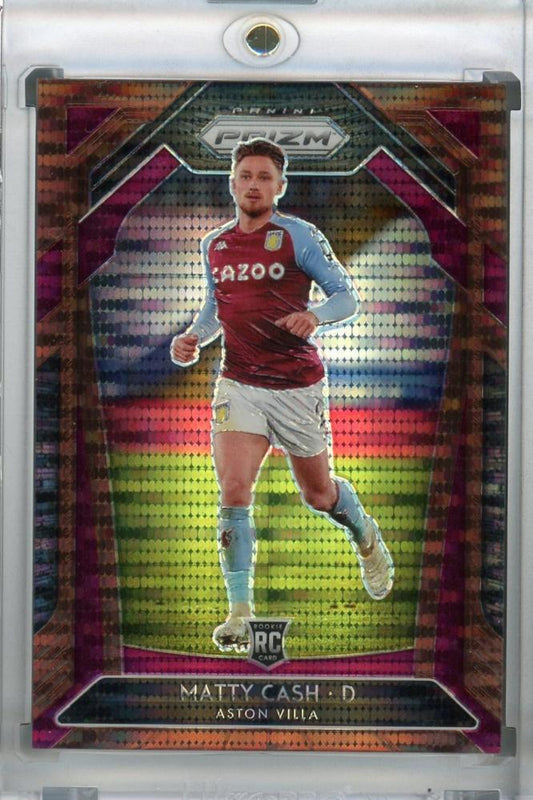 2020-21 Panini Prizm Premier League Breakaway Aston Villa Matty Cash Bronze Parallel Card 25 of 25