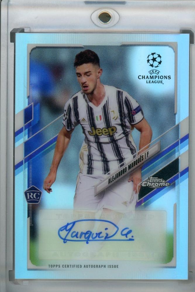 2020-21 Topps Chrome UEFA Champions League Juventus Alejandro Marques chrome autograph card