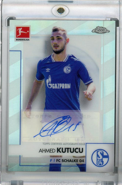 2020-21 Topps Chrome Bundesliga FC Schalke 04 Ahmed Kutucu autographed trading card