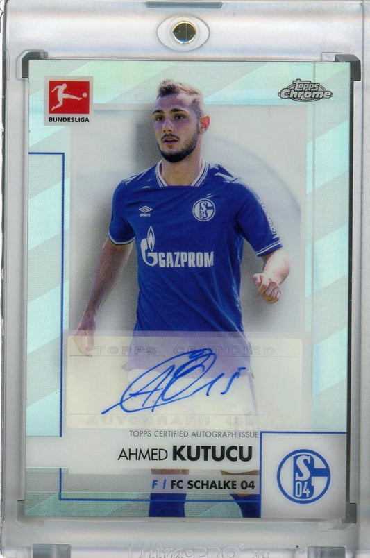 2020-21 Topps Chrome Bundesliga FC Schalke 04 Ahmed Kutucu autographed trading card