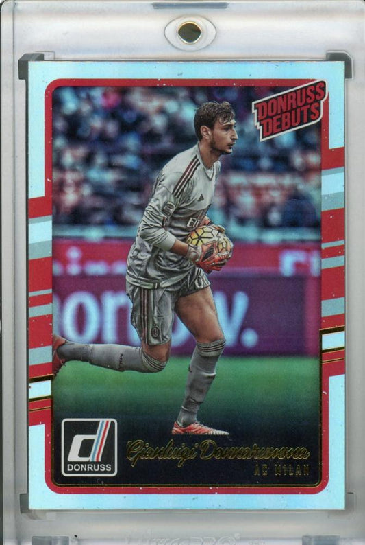 2016-17 Donruss AC Milan Gianluigi Donnarumma Base Silver Parallel Version football trading card