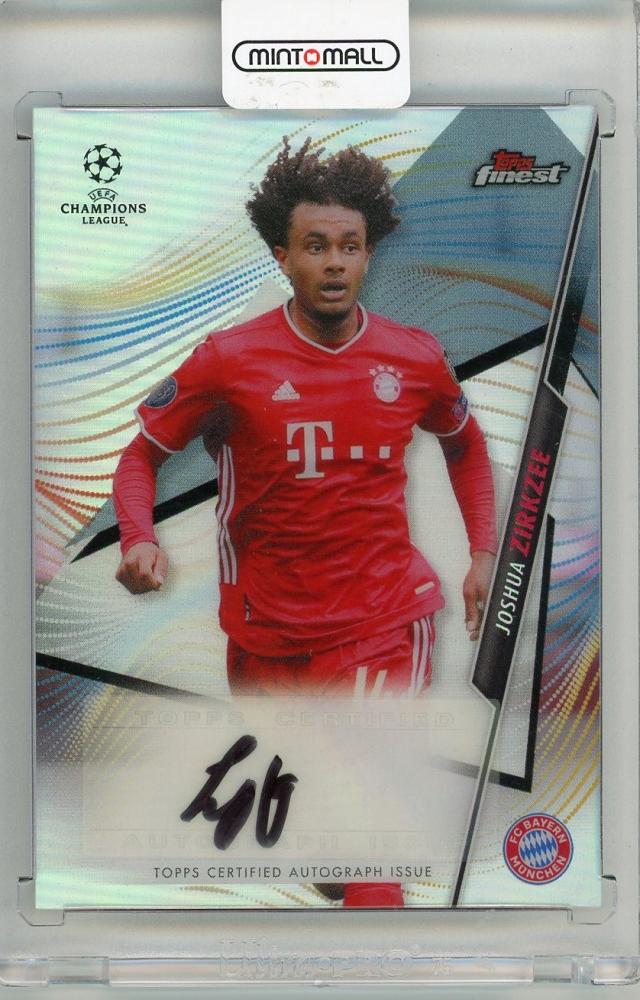 2020-21 TOPPS Finest UEFA Champions League Joshua Zirkzee autograph card FC Bayern Munchen