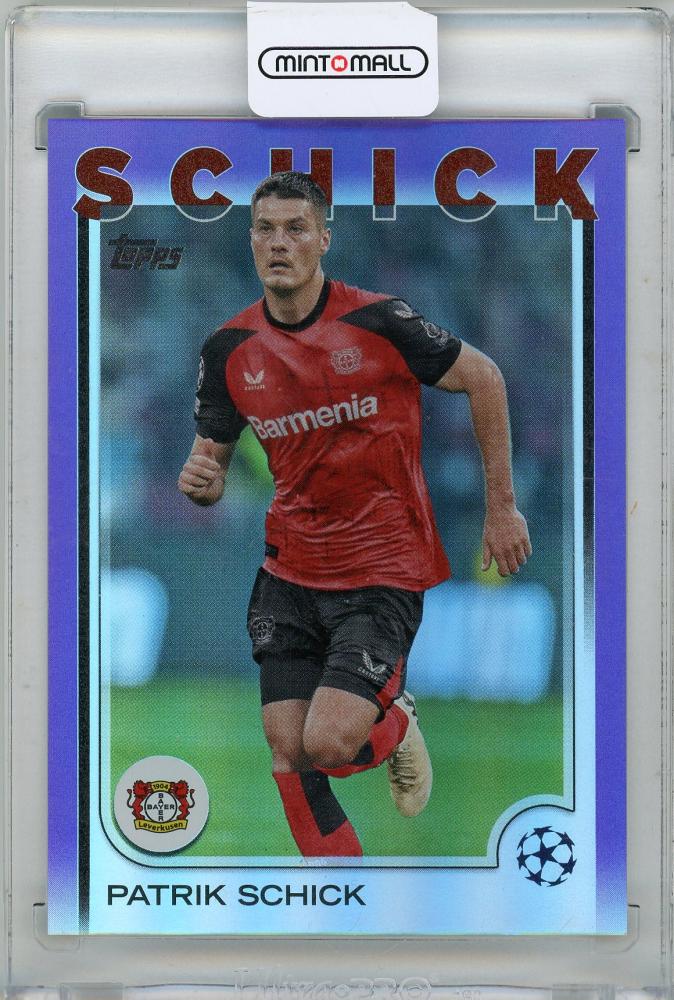 2024-25 Topps Chrome UEFA Club Competitions Patrik Schick trading card serial number 15 of 15
