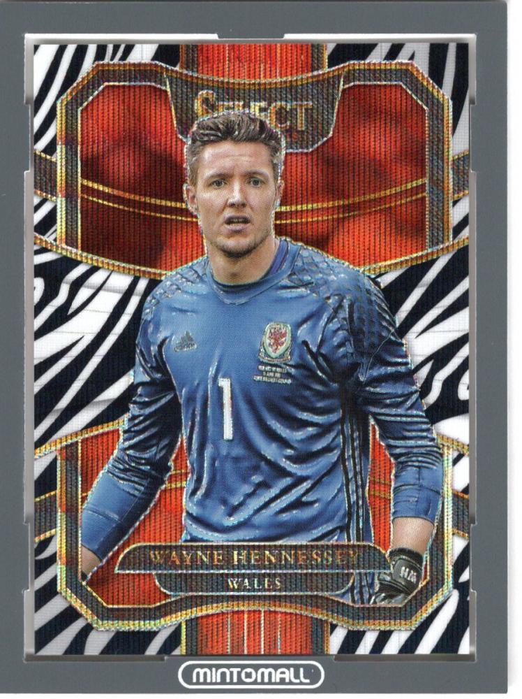 2017-18 Panini Select Wayne Hennessey Zebra card numbered 25 out of 25