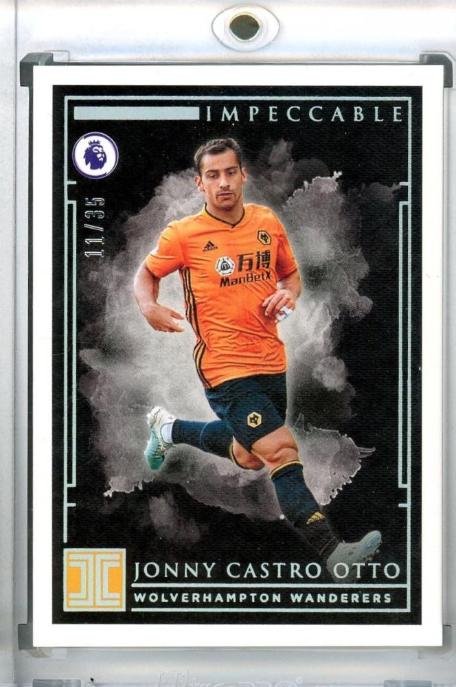 2019-20 Panini Impeccable Premier League Jonny Castro Otto Base Silver Parallel card 11 of 35