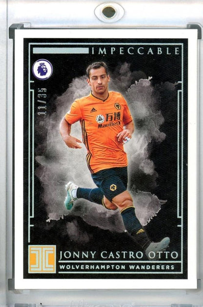 2019-20 Panini Impeccable Premier League Jonny Castro Otto Base Silver Parallel card 11 of 35