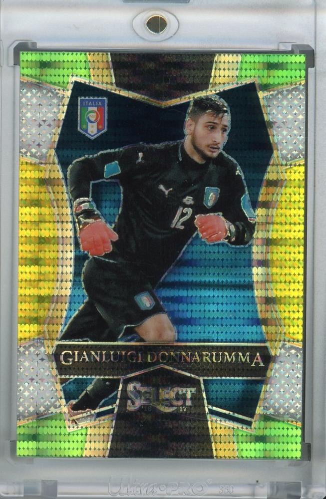 2016-17 Panini Select AC Milan Gianluigi Donnarumma Base Mezzanine Multi-Color Parallel Edition trading card