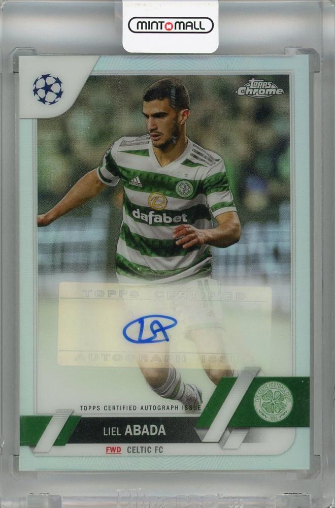 2022-23 Topps Chrome UEFA Liel Abada Chrome Autograph card #CA-LA featuring Celtic FC