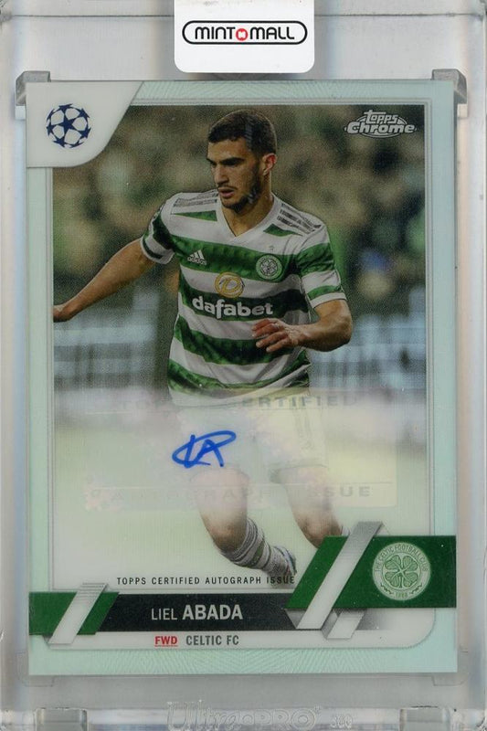2022-23 Topps Chrome UEFA Club Competitions Liel Abada Chrome Autograph card from Celtic FC