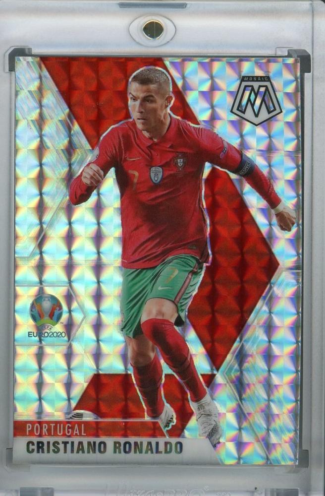 2021 Panini Mosaic UEFA Euro 2020 Portugal Cristiano Ronaldo Base Mosaic parallel trading card