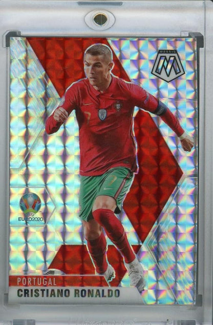 2021 Panini Mosaic UEFA Euro 2020 Portugal Cristiano Ronaldo Base Mosaic parallel trading card
