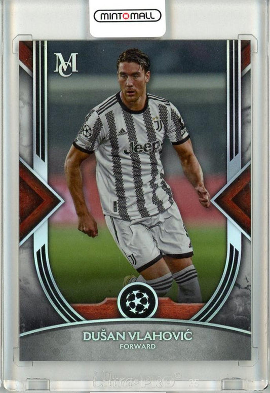 2022-2023 Topps Museum Collection Dusan Vlahovic Base football trading card